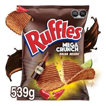 Ruffles Salsa Mega Crunch Salsa Negra 539 g
