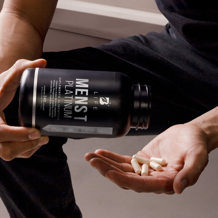 B Life Mens T Platinum Frasco con 240 Cápsulas