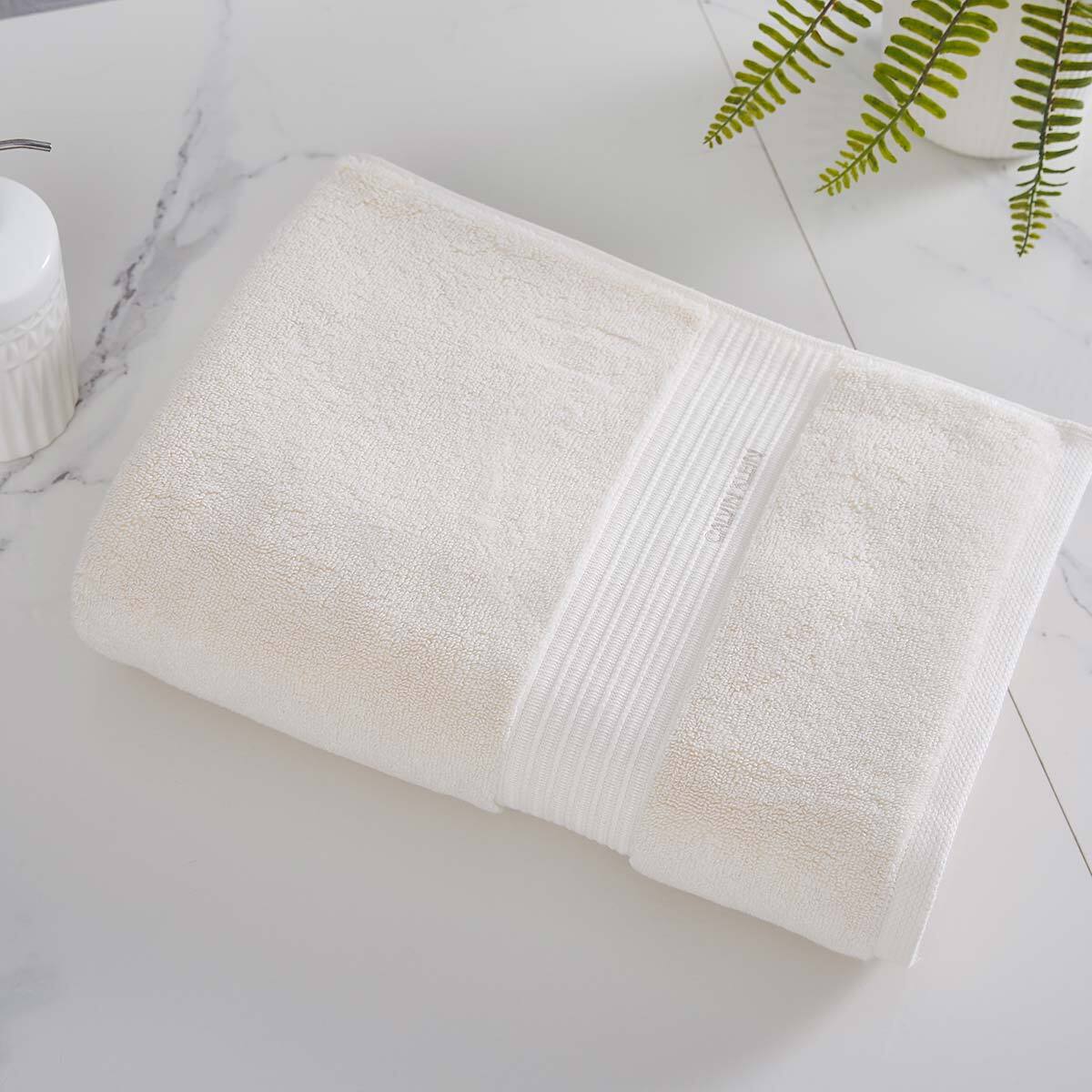 Calvin Klein, Toalla de Baño, Crema