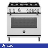 Bertazzoni Estufa de Gas 5 Quemadores 91 cm