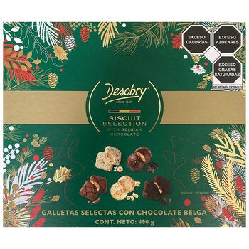 Desobry Surtido de Galletas Selectas con Chocolate Belga 490 g Desobry Surtido de Galletas Selectas con Chocolate Belga 490 g