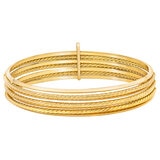 Brazalete, Oro Amarillo de 14K, de 7 aros