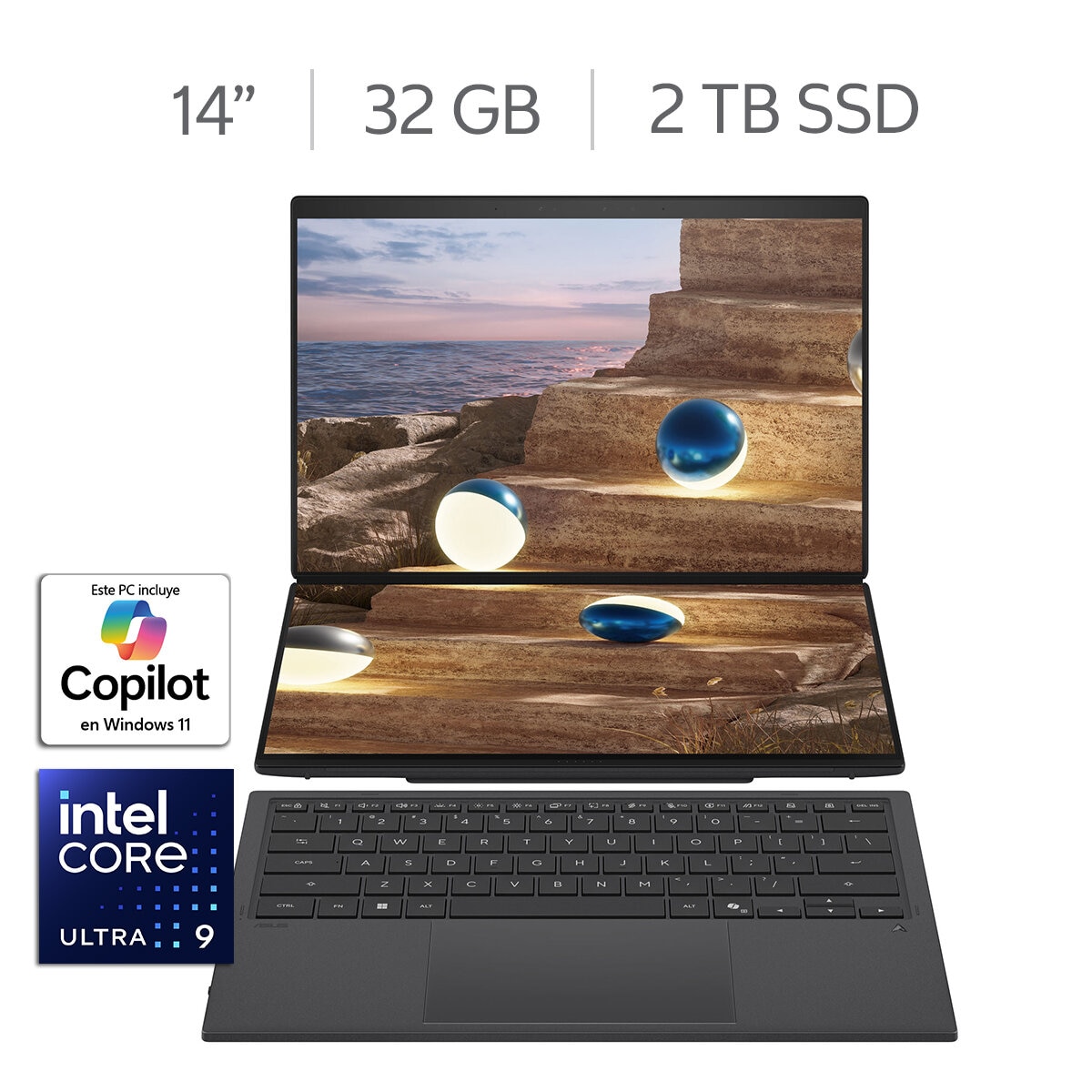 ASUS Zenbook Duo 14" OLED Intel Core Ultra 9 386H 32GB 2TB SSD ASUS Zenbook Duo 14" OLED Intel Core Ultra 9 386H 32GB 2TB SSD