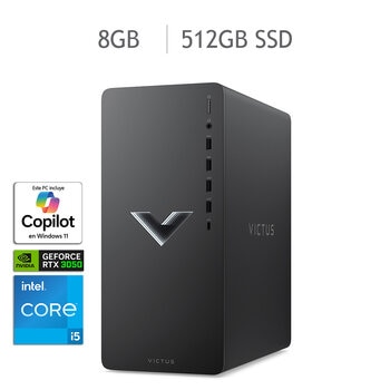 HP Victus Gaming 15L TG02-2017la Desktop Tower Intel Core i5 8GB 512GB SSD
