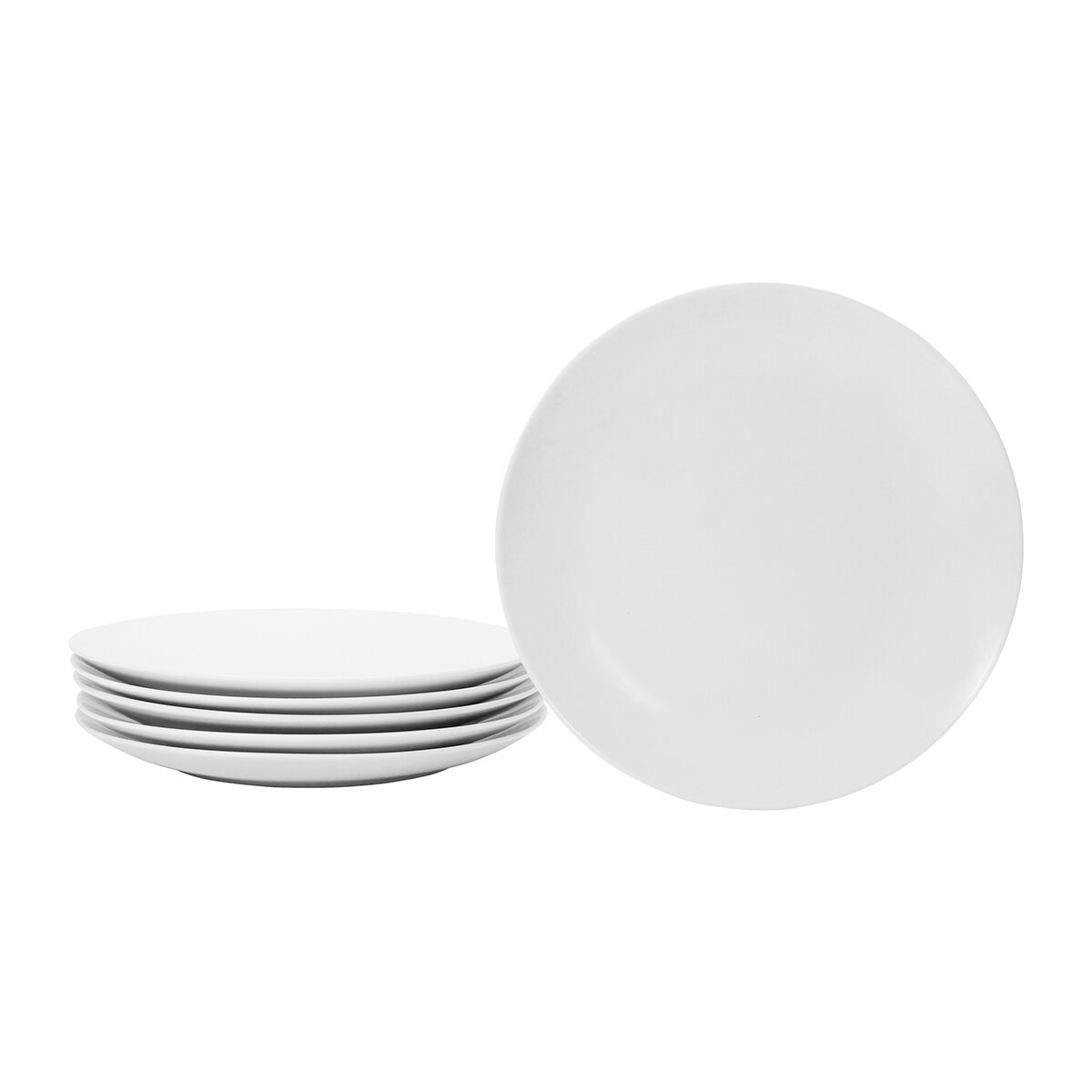 Crown Baccara Juego de 6 Platos de Porcelana