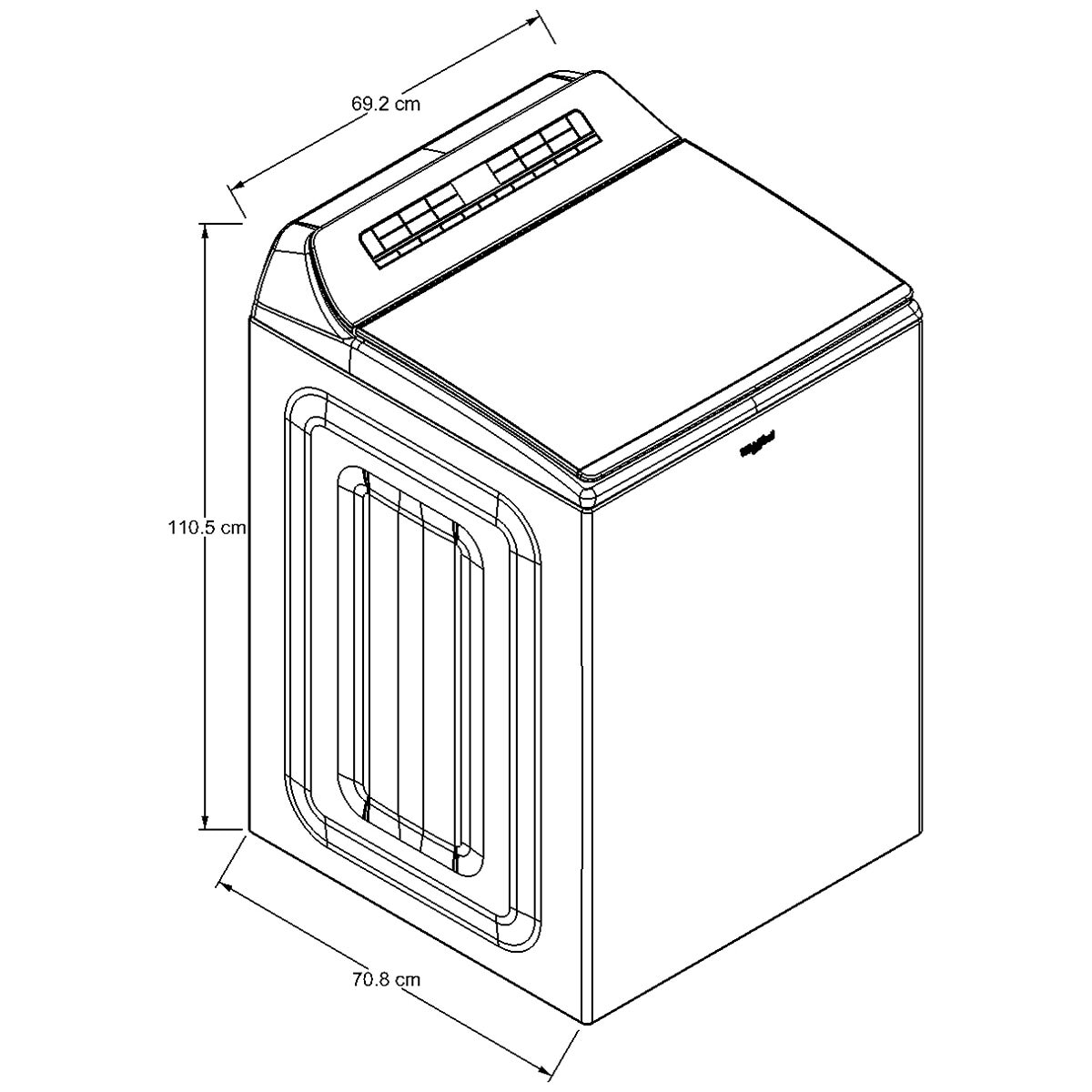 Whirlpool Lavadora carga superior 27Kg