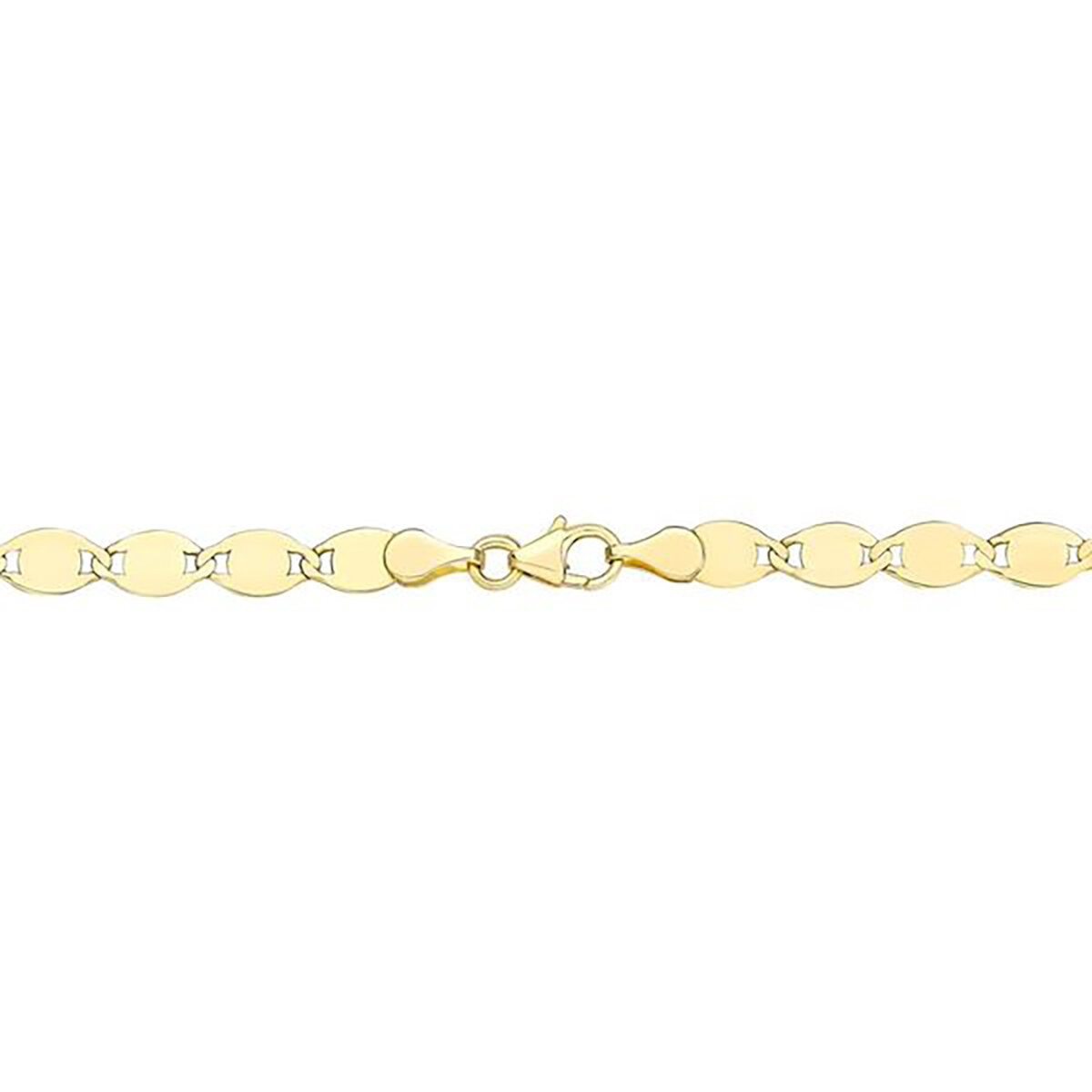 Collar de Eslabones Pulidos, de 14K Oro Amarillo