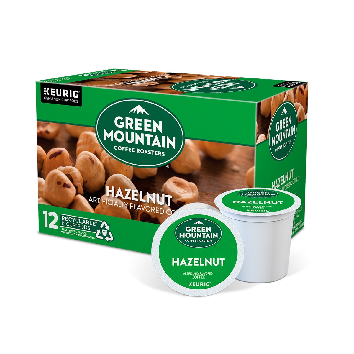 Keurig, Green Mountain Coffee Roasters Hazelnut, 72 cápsulas K-Cup