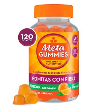 Metagummies 120 Gomitas con Fibra Sabor Naranja Metagummies 120 Gomitas con Fibra Sabor Naranja
