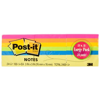 Post-it Notas Adhesivas 76 x 76mm 2,400 Hojas