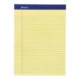Ampad block de notas tamaño carta color amarillo rayado