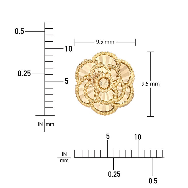 Aretes de oro amarillo 14KT