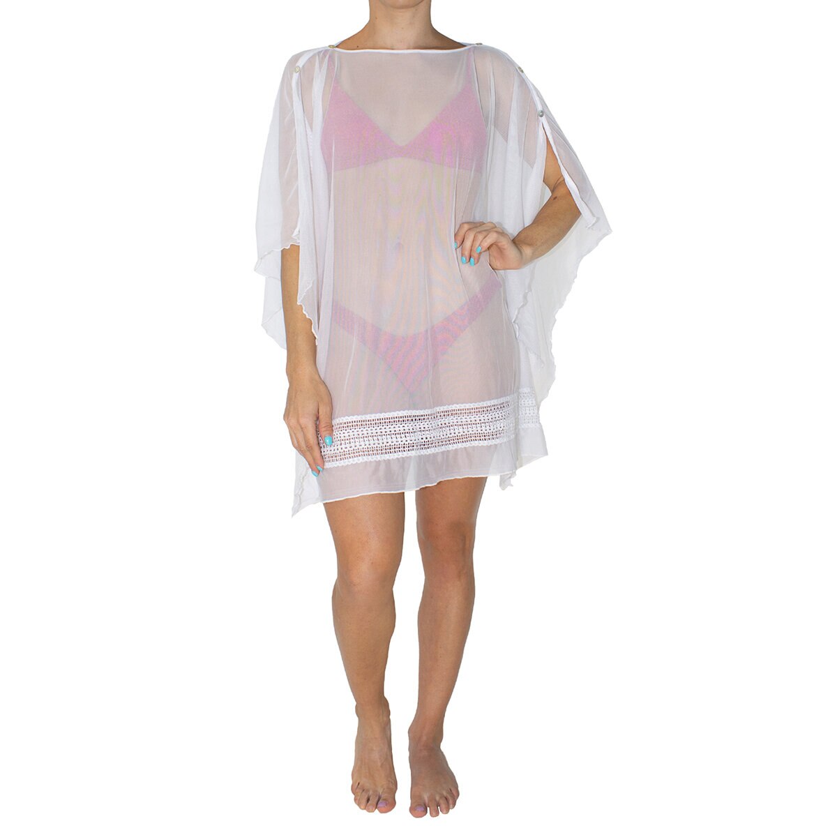 Skysoul, Vestido Corto Color Blanco para Dama, Varias Tallas