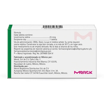 Eutirox 25 mg 50 Tabletas