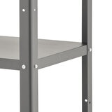 Trinity Carrito de Metal para Cocina de 3 Niveles con Superficie de Madera de Acacia