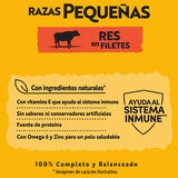 Pedigree Alimento Para Perros Adultos Razas Pequeñas, Sabor Res 100 gr, Paquete De 24 Sobres