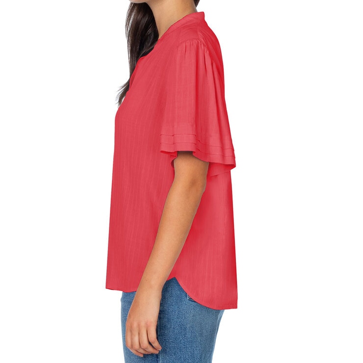 Well Worn Blusa para Dama Rojo Mediana