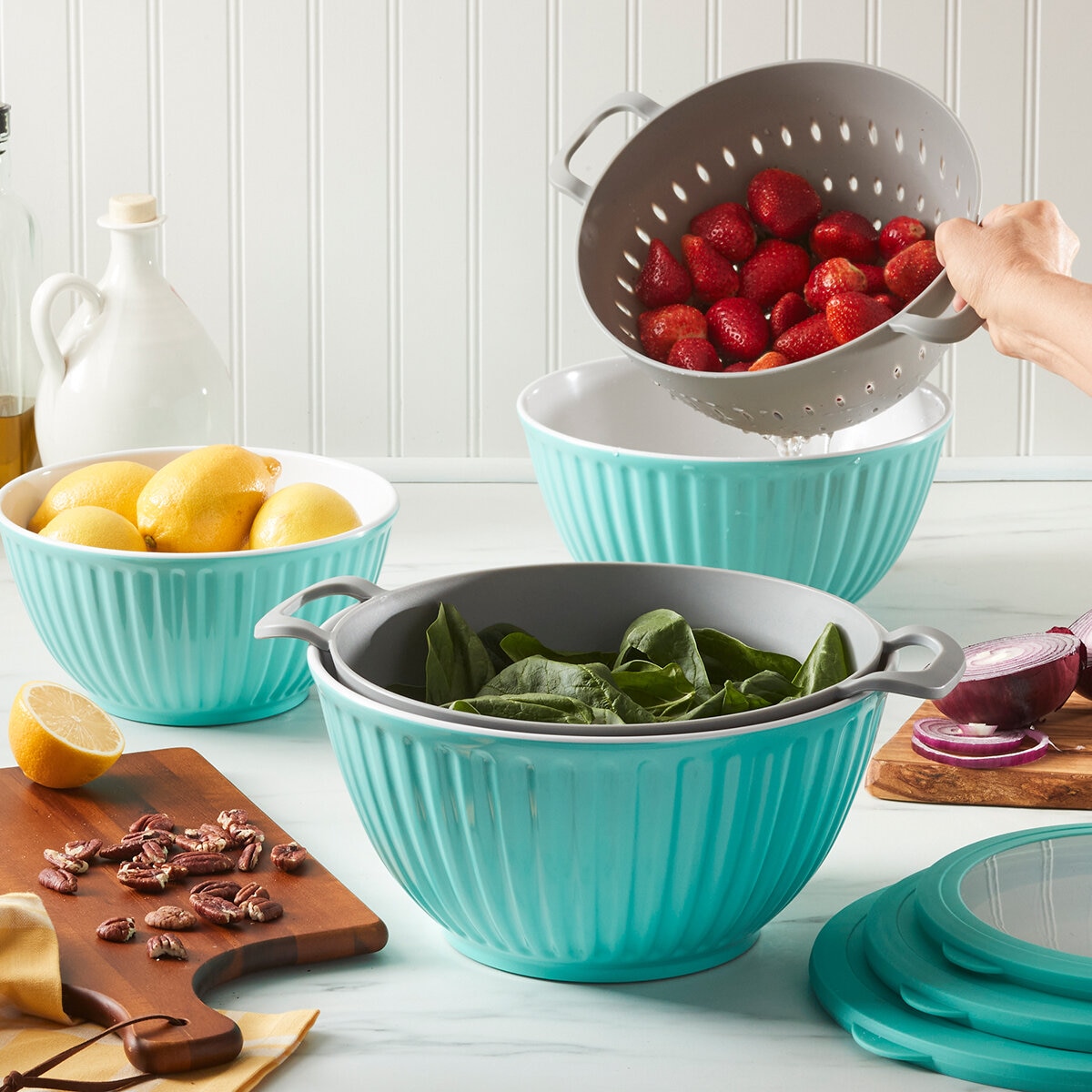 Juego de Recipientes de Preparación para Cocina, 5 Piezas