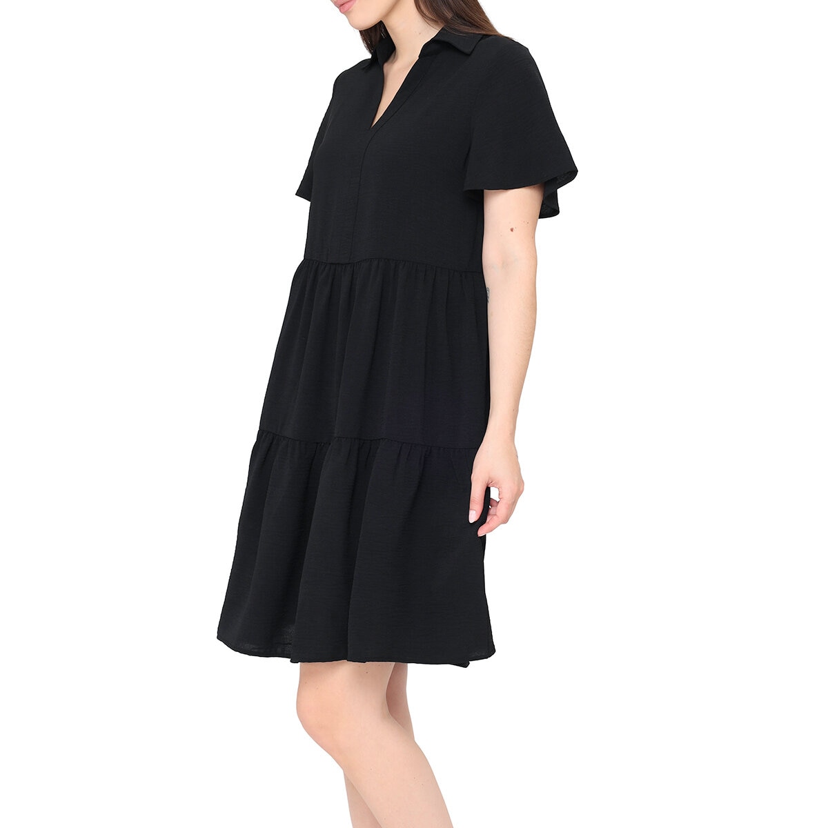 Tahari Vestido para Dama Negro Mediana