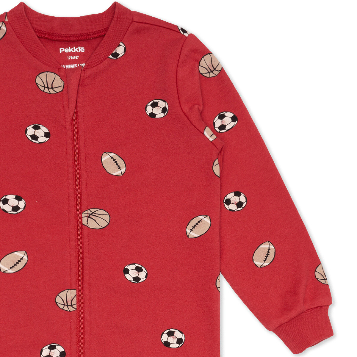 Pekkle Mameluco 2 piezas para Bebés Rojo 12 Meses Pekkle Mameluco 2 piezas para Bebés Rojo 12 Meses