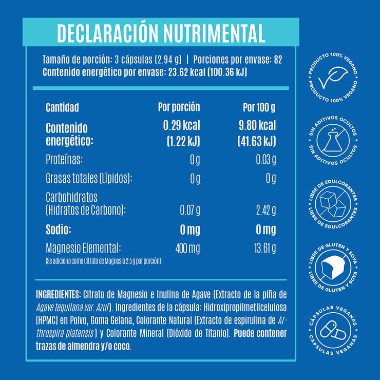 Birdman Citrato de Magnesio 246 Cápsulas