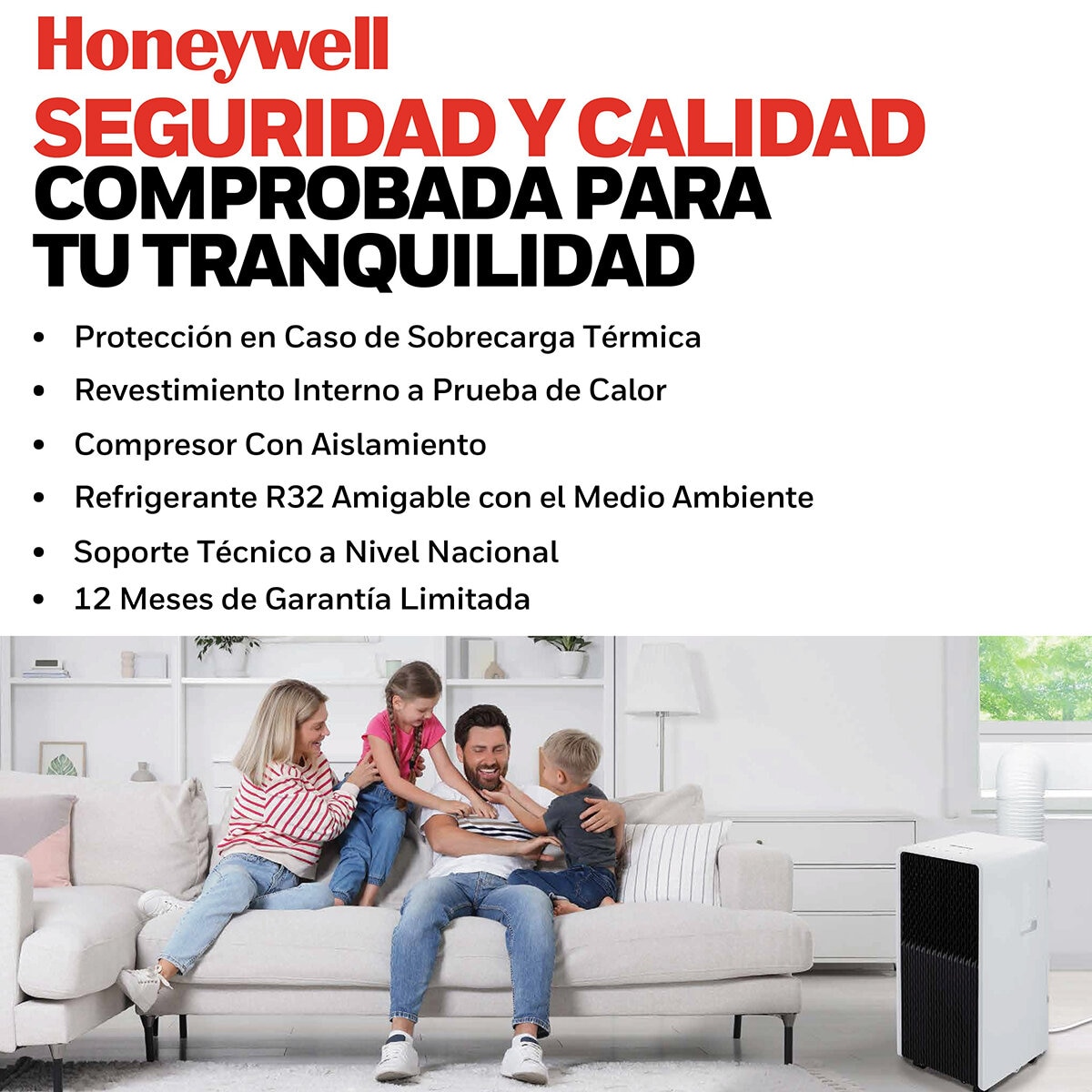 Honeywell Aire Acondicionado Portátil Compacto 14,000 BTU