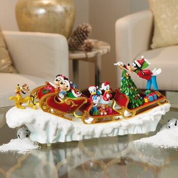 Disney Trineo Navideño con Luces y Música 