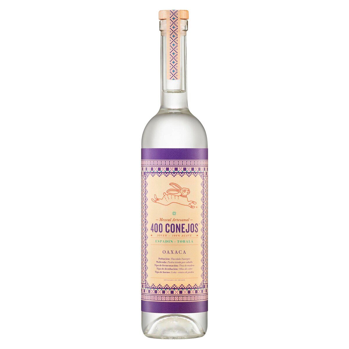 Mezcal 400 Conejos Espadín Tobalá 700ml