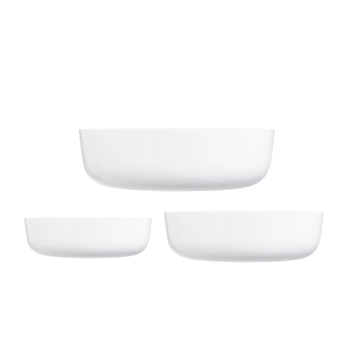 Luminarc Juego de 3 Refractarios de Vidrio Opal