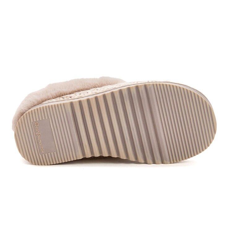 Dearfoams Pantufla para Dama Café Mediana (24.5 cm / 25 cm)