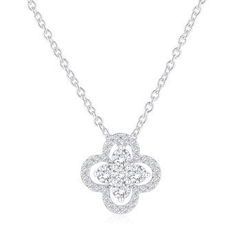 Dije de Diamantes, 0.30 ctw, Oro Blanco 14K Dije de Diamantes, 0.30 ctw, Oro Blanco 14K
