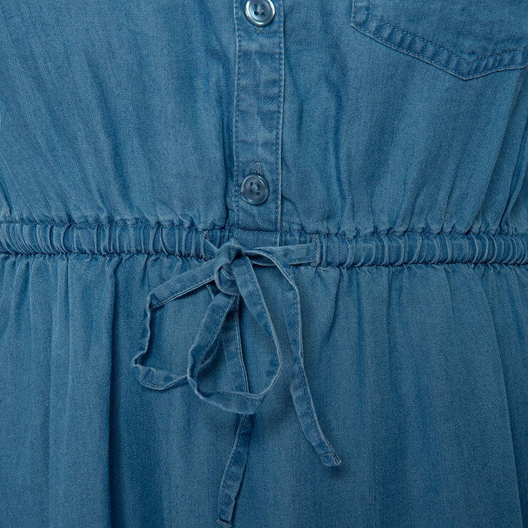 Mario Serrani Italy Vestido para Dama Azul Extra Chica