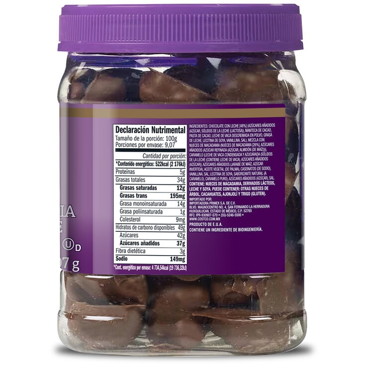 Kirkland Signature Enjambres de Macadamia y Chocolate con Leche 907g