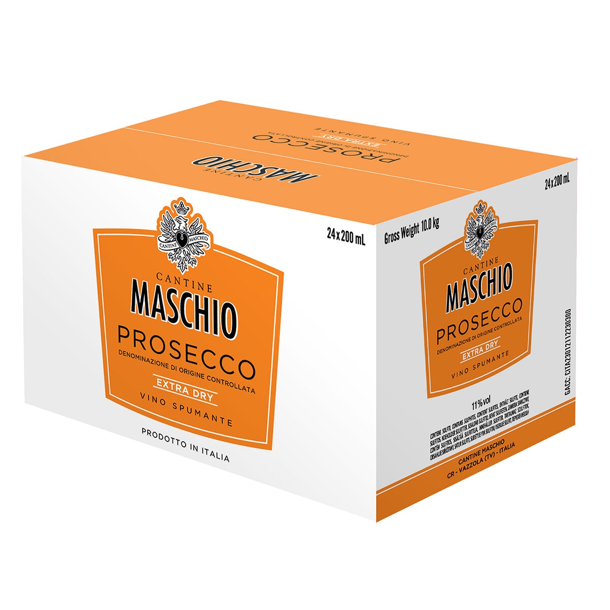 Vino Espumoso Maschio Prosecco 12 pzas de 2/200ml