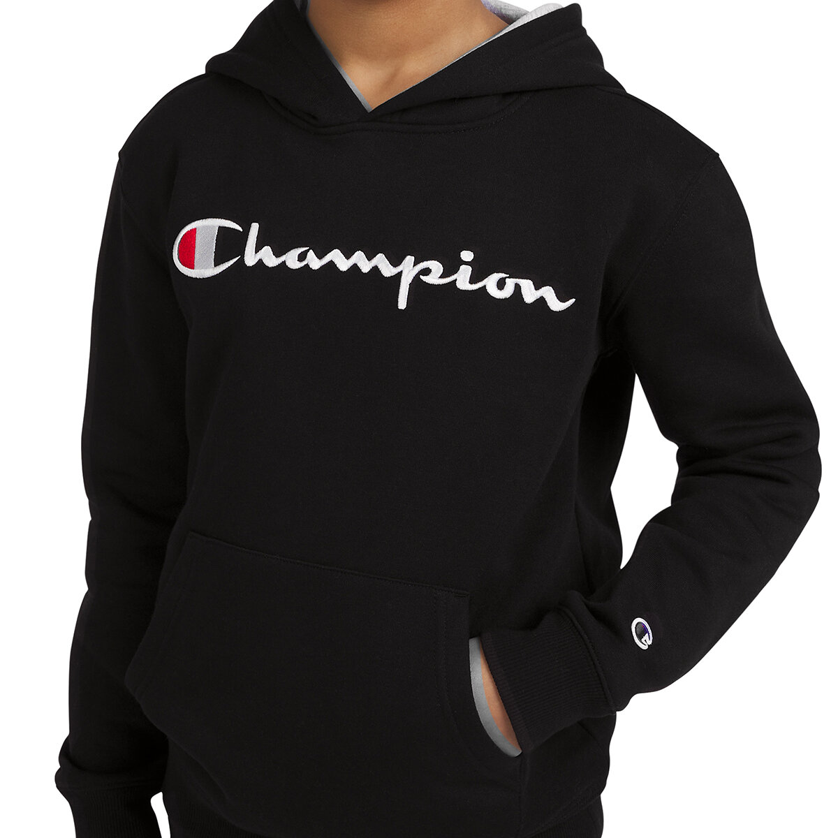 Champion sueter negro niño hotsell