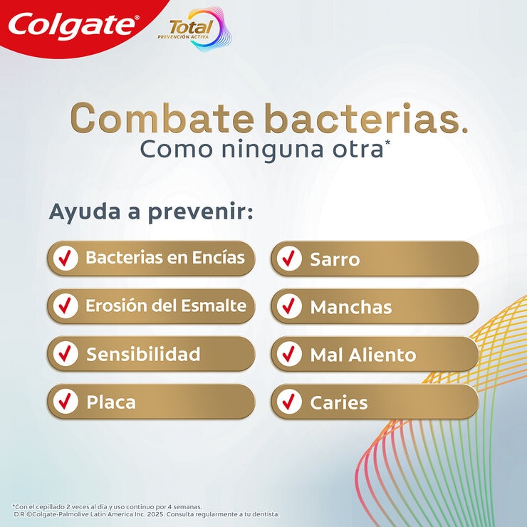 Colgate Pasta Dental Total Active 4 pzs de 170ml