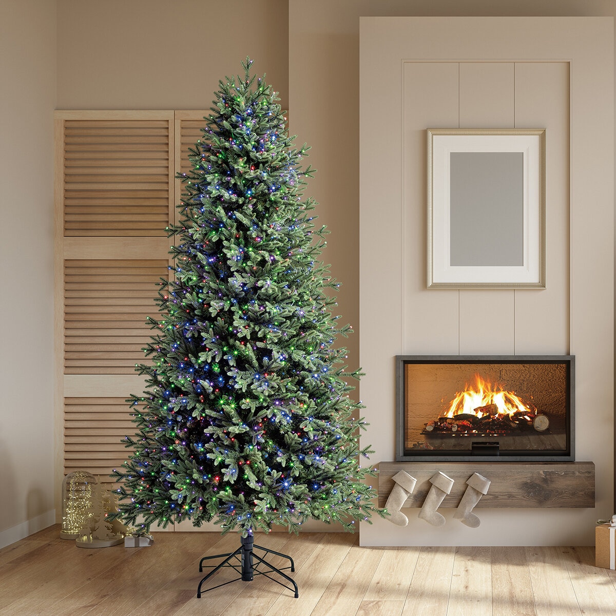 Árbol de Navidad Pre-Iluminado 2.2m con 1,700 Luces Radiant Micro LED
