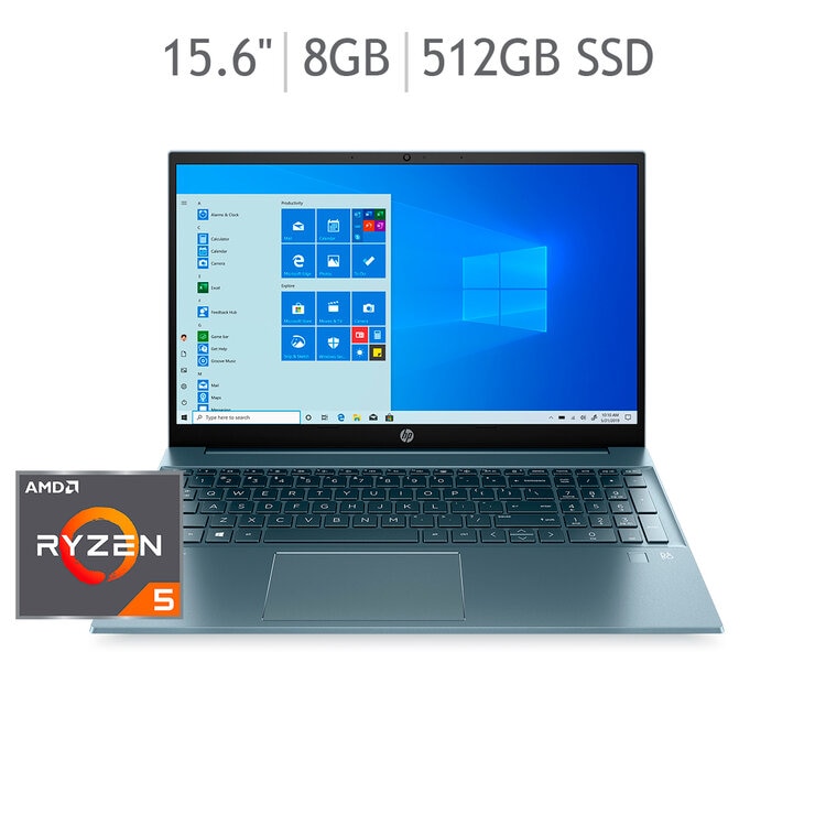 HP Pavilion Laptop 15.6" AMD Ryzen 5, 8 GB RAM, 512GB SSD HD