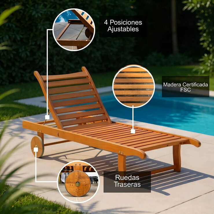 Midtown Concept, Camastro de Madera Phuket Midtown Concept, Camastro de Madera Phuket