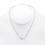 Dije de 'Love' de Diamantes, 0.05ctw, Oro Blanco 14K