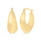 Arracadas 'V', Oro Amarillo 14K