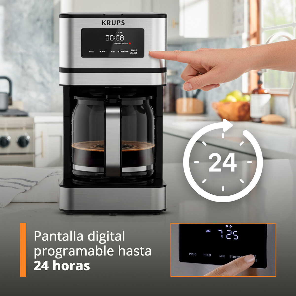 Krups Cafetera de Goteo 14 Tazas