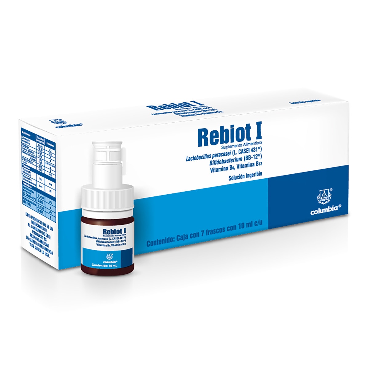 Rebiot-I (Bifidocactrium) 7 Frascos de 10ml