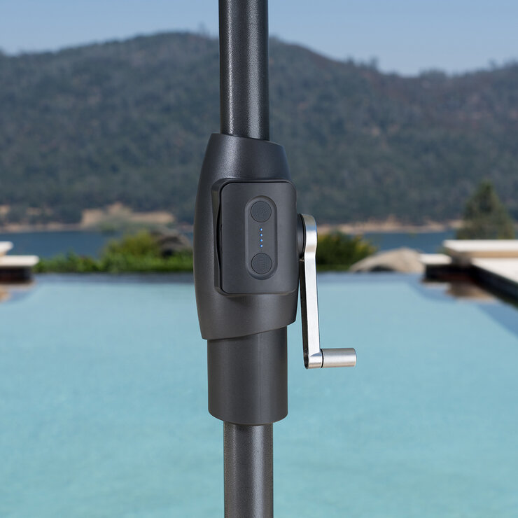 SunVilla, Sombrilla con luz LED de 3m