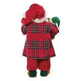 Santa Decorativo con Oso de Peluche 91cm