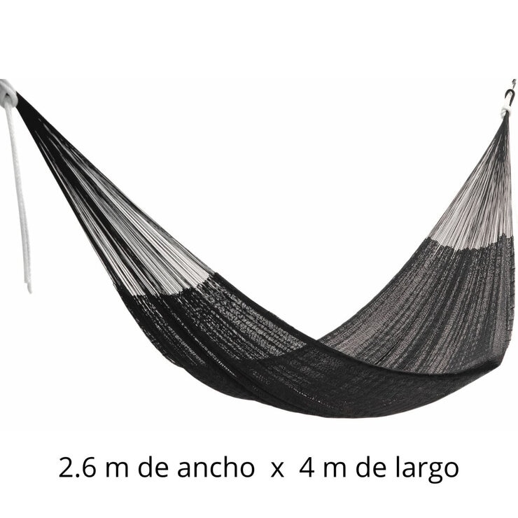 Arte Mayab Hamaca Modelo Exteria, para Exterior negro Arte Mayab Hamaca Modelo Exteria, para Exterior negro
