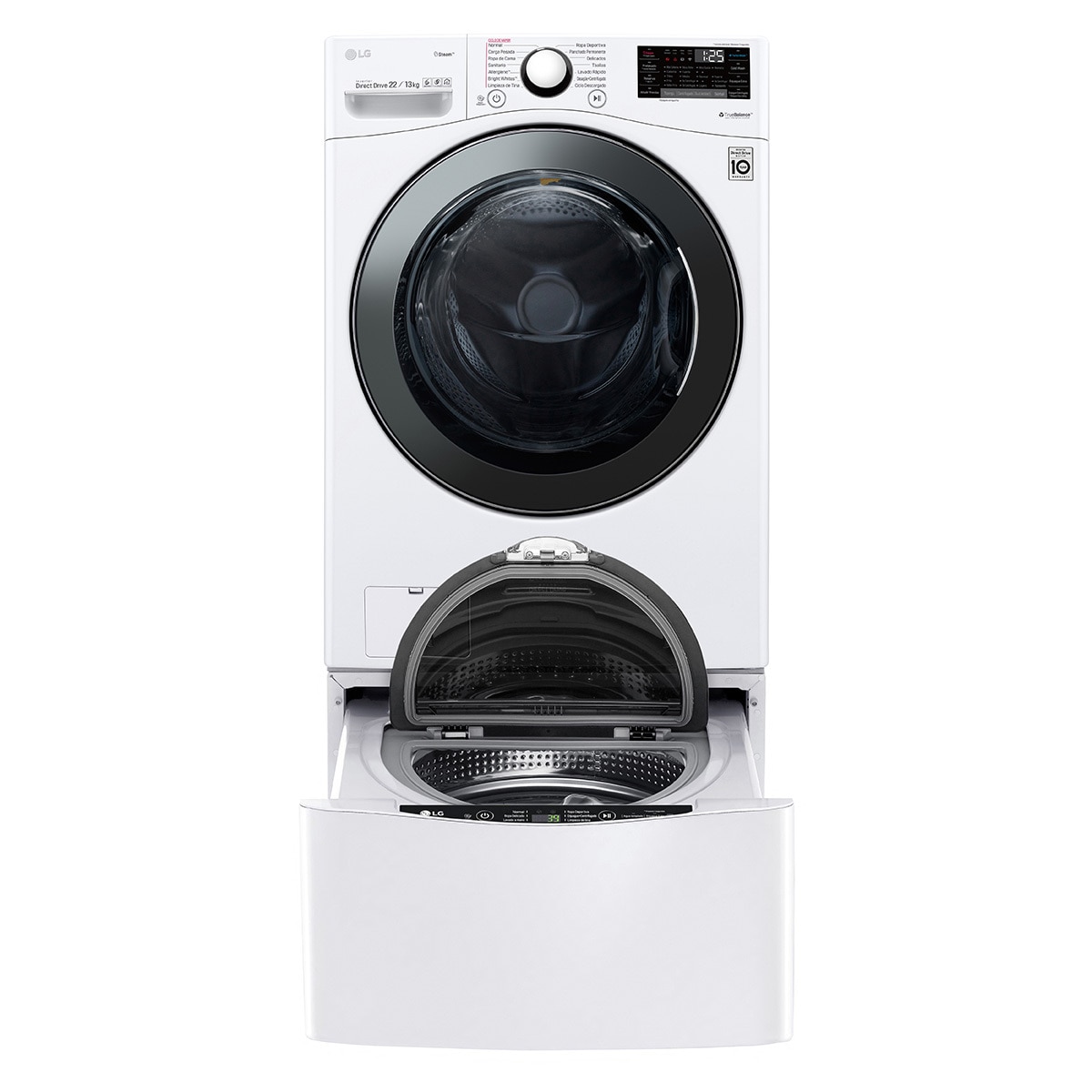 Lavasecadora LG de 22KG carga frontal con pedestal Costco México