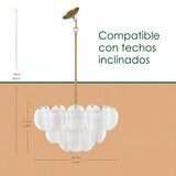Empire Lighting, Lámpara Colgante con Pantallas de Vidrio Modelo Sutton Empire Lighting, Lámpara Colgante con Pantallas de Vidrio Modelo Sutton