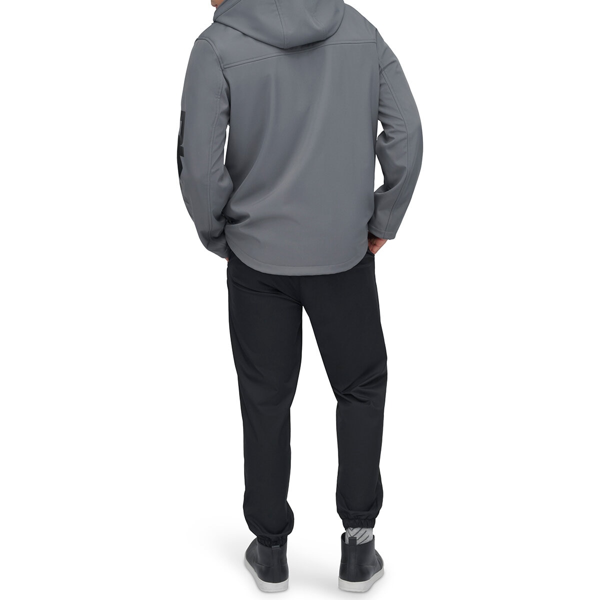 DKNY Chamarra para Caballero Gris Chica