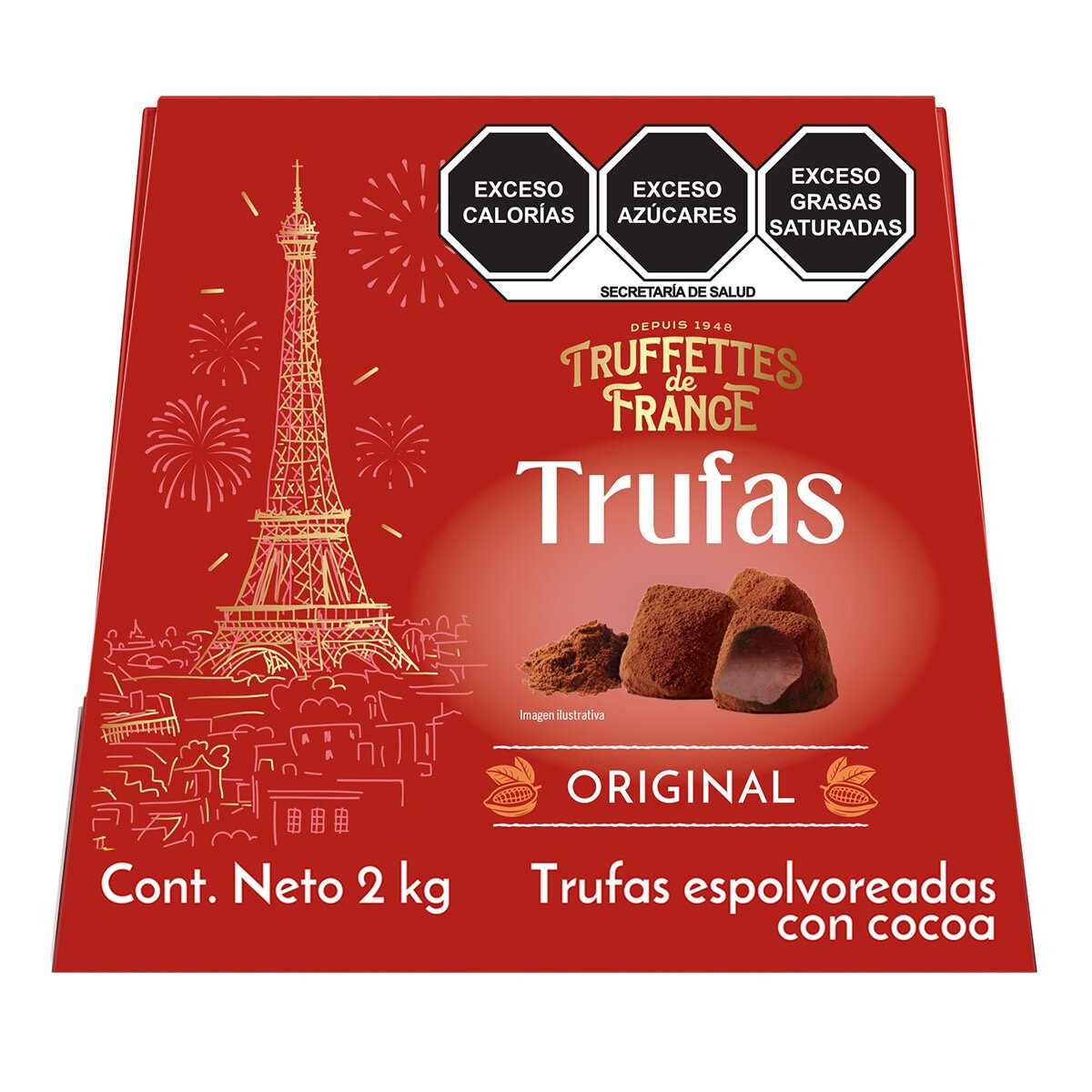Truffettes de France Trufas Espolvoreadas con Cocoa 2 pzas de 1 kg